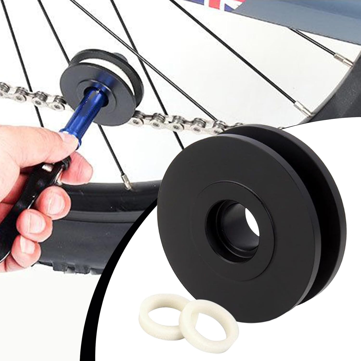 Outil de Maintenance pour Chaîne de Vélo,Outil De Nettoyage Pour Chaîne De Bicyclette | Compatible 12 mm pour Randonnée Longue Route VTT Gravel Cyclisme Amateur Extérieur