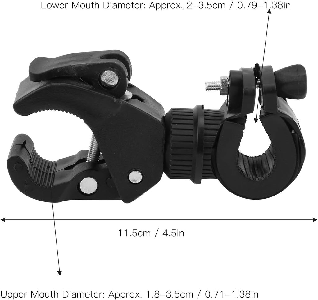generic 2 Pièces De Bicyclette Assemblée 360 Degrés Vélo Dispositifs pour Support lampe de Poche