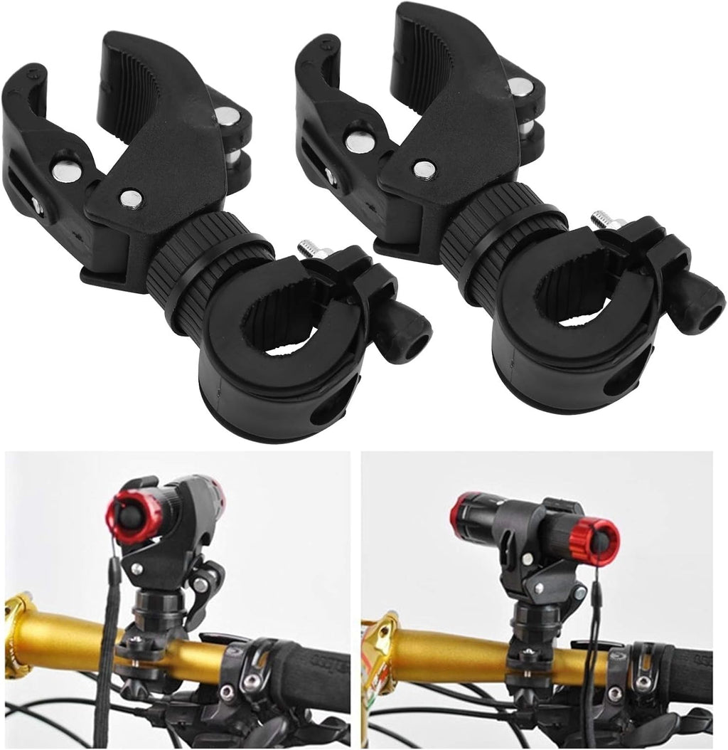 generic 2 Pièces De Bicyclette Assemblée 360 Degrés Vélo Dispositifs pour Support lampe de Poche